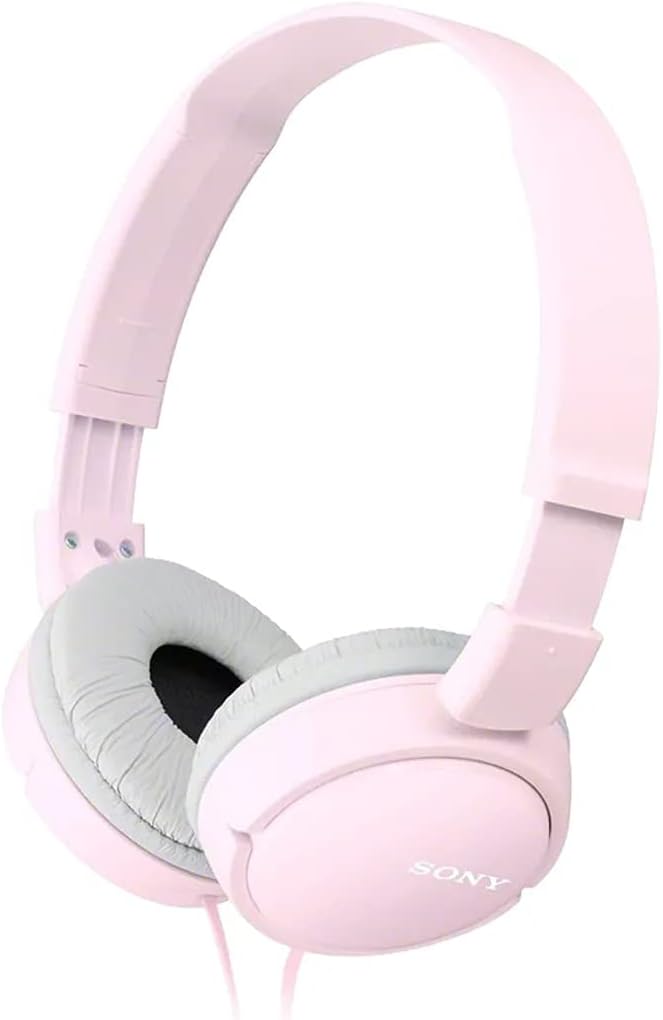 Sony ZX Series Wired On-Ear Headphones, Pink MDR-ZX110