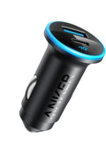 Anker 323 52.5W USB C Car Charger with 30W PowerIQ 3.0 Fast Charging
