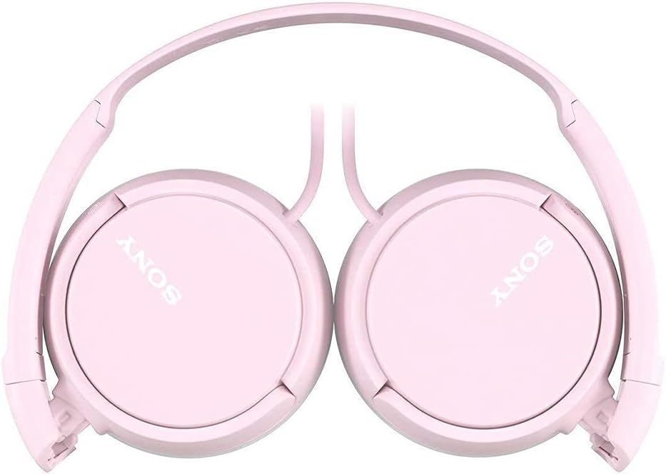 Sony ZX Series Wired On-Ear Headphones, Pink MDR-ZX110
