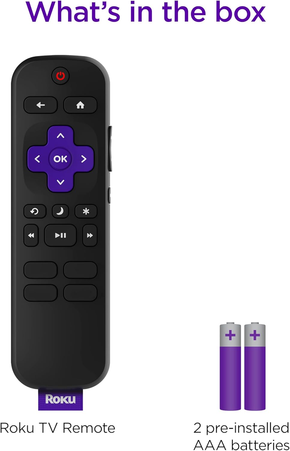 Roku Voice Remote, Replacement TV Remote Control