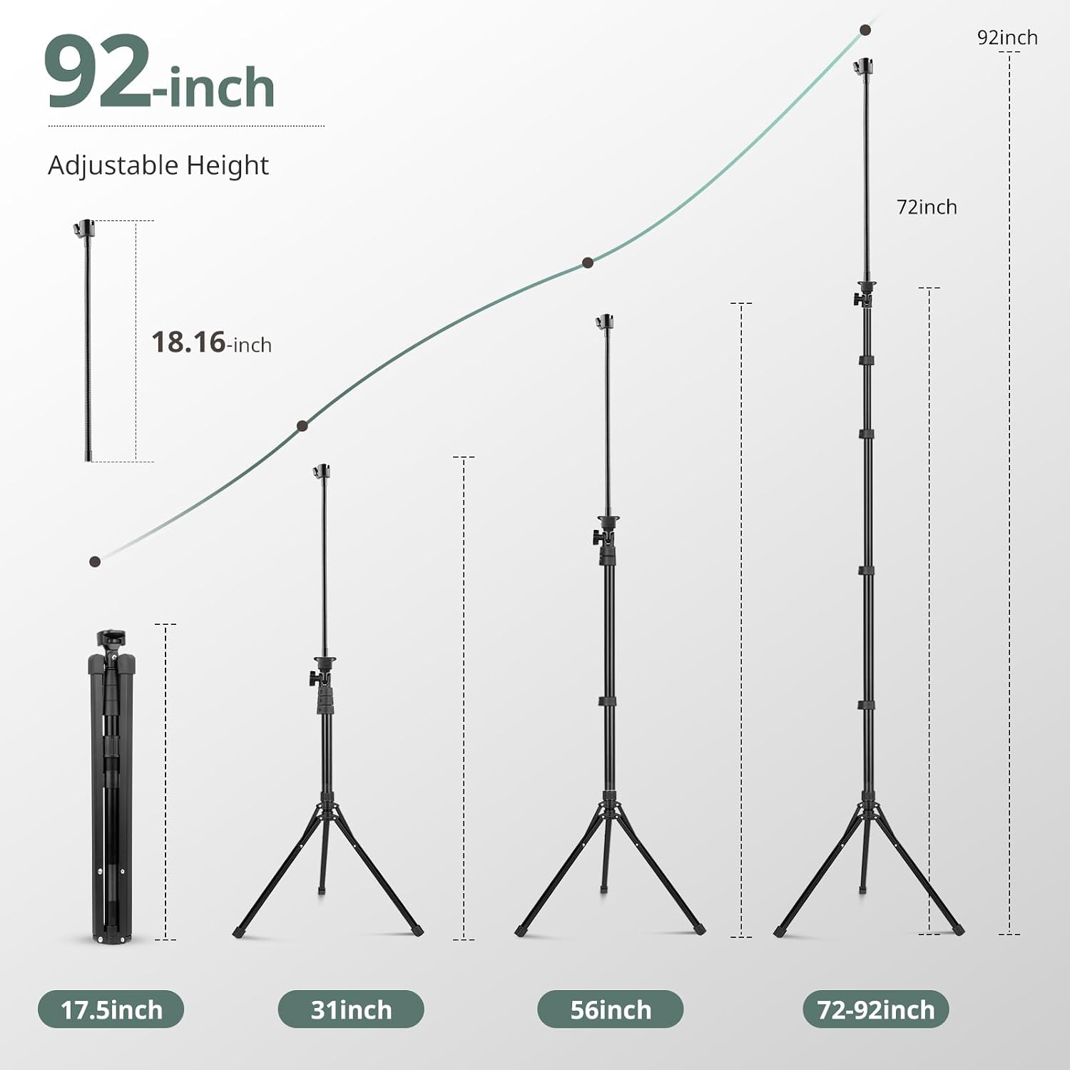 SENSYNE 72" Phone Tripod & Selfie Stick, Extendable Cell Phone Tripod Stand with Wireless Remote and Phone Holder, Compatible with iPhone Android Phone, Camera, Pink