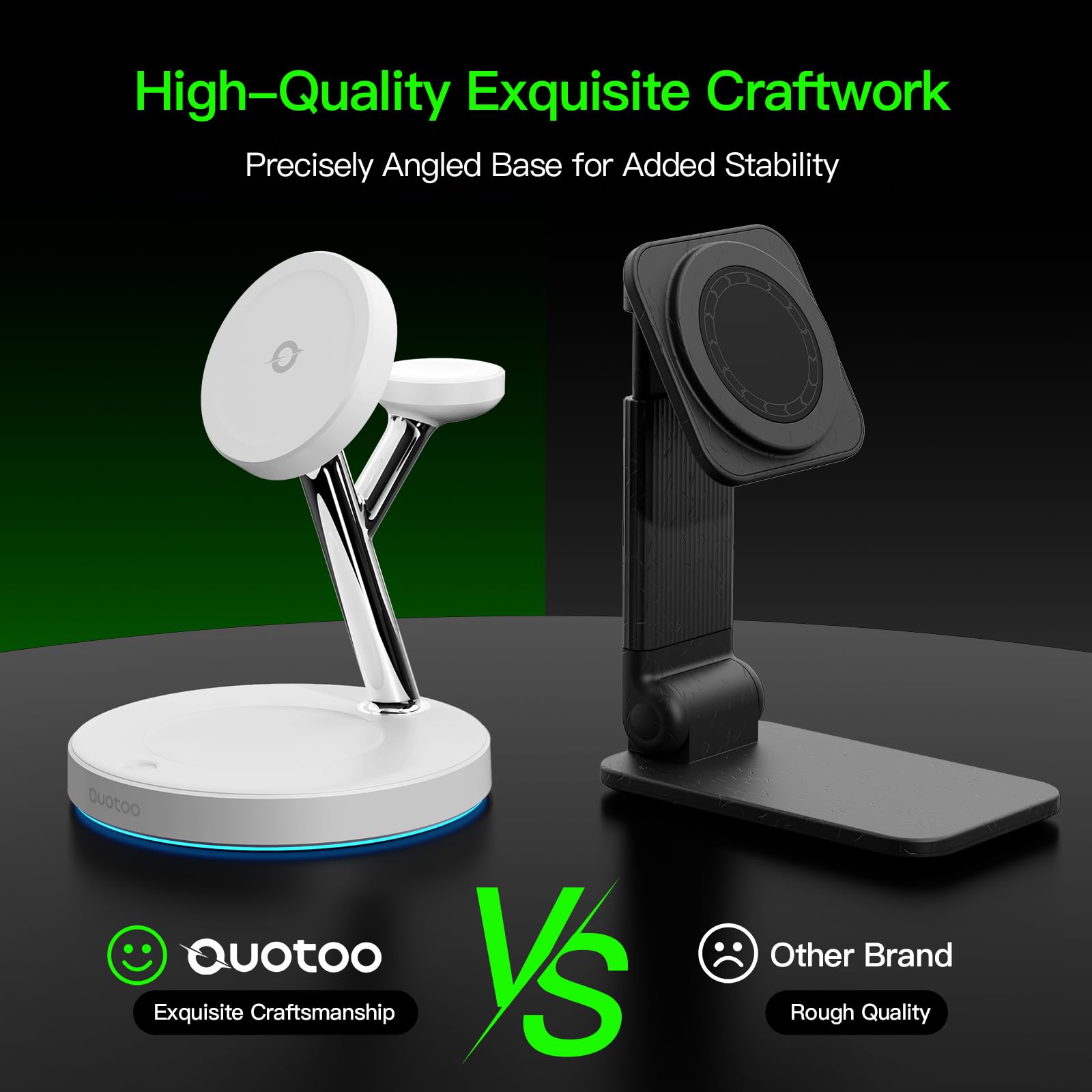 3 in 1 Mag-Safe Wireless Charger Stand for iPhone Apple Watch AirPods