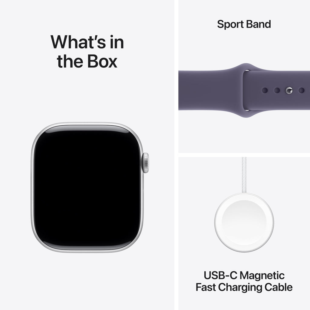 Apple Watch Series 11 [GPS 46mm] Smartwatch with Jet Black Aluminum Case with Black Sport Band - M/L. Sleep Score, Fitness Tracker, Health Monitoring, Always-On Display, Water Resistant