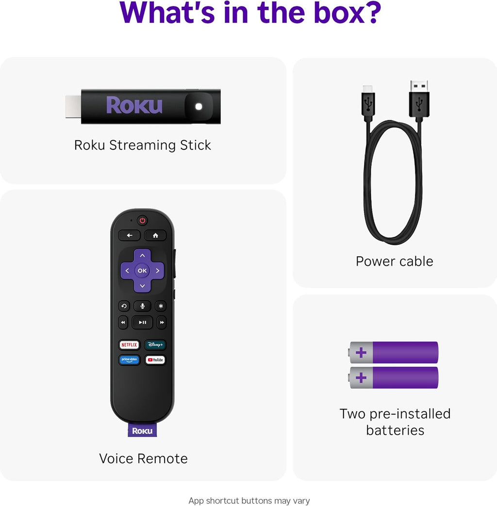 Roku Streaming Stick HD with Voice Remote