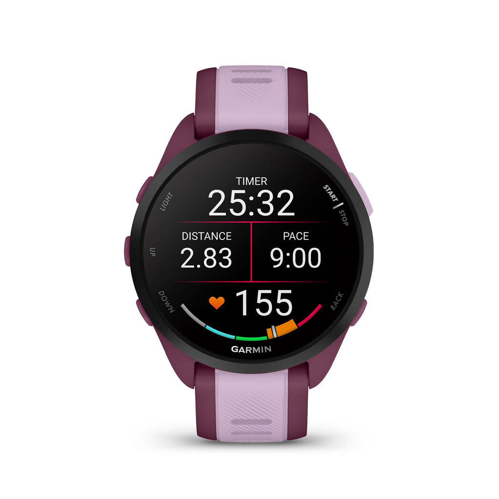 Garmin Forerunner® 165, Running Smartwatch, 43mm, Black