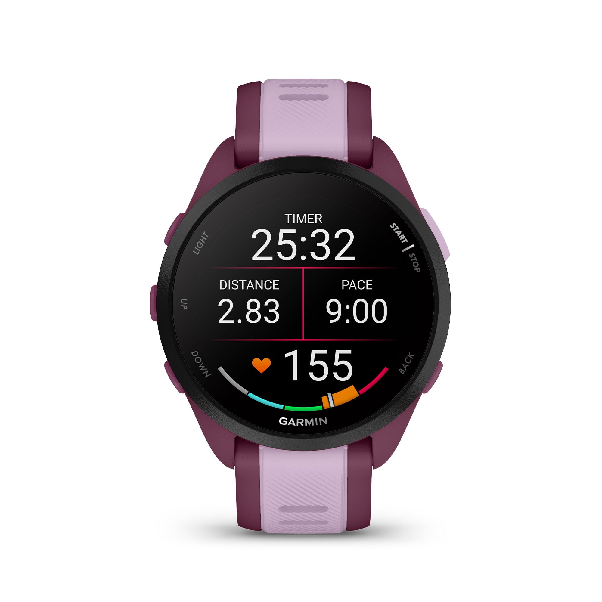 Garmin Forerunner® 165, Running Smartwatch, 43mm, Black