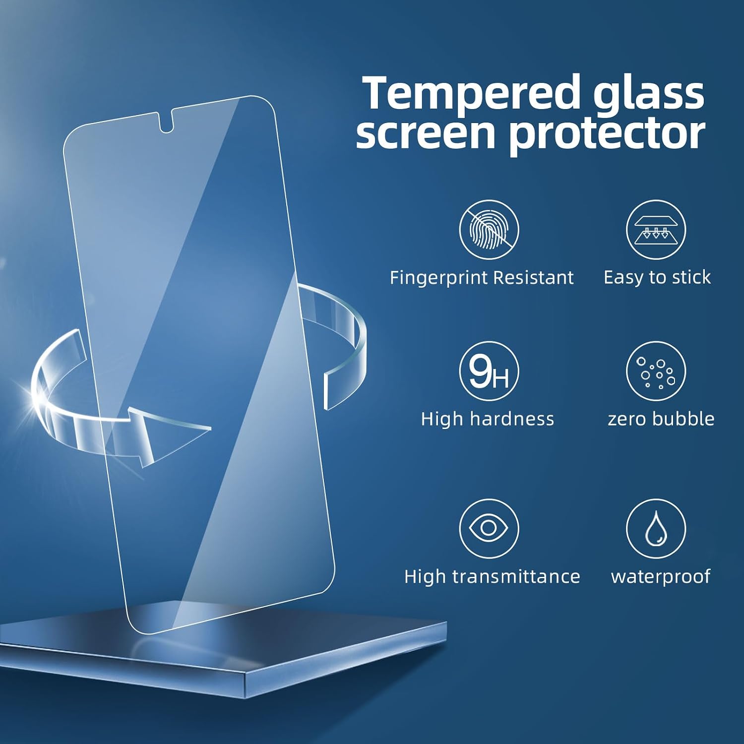NEW'C for Samsung Galaxy S24 5G Screen Protector Tempered Glass HD Clear