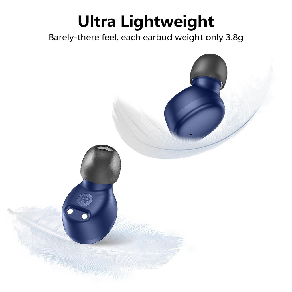kurdene Wireless Earbuds Bluetooth 5.3 Light Weight in Ear Headphones