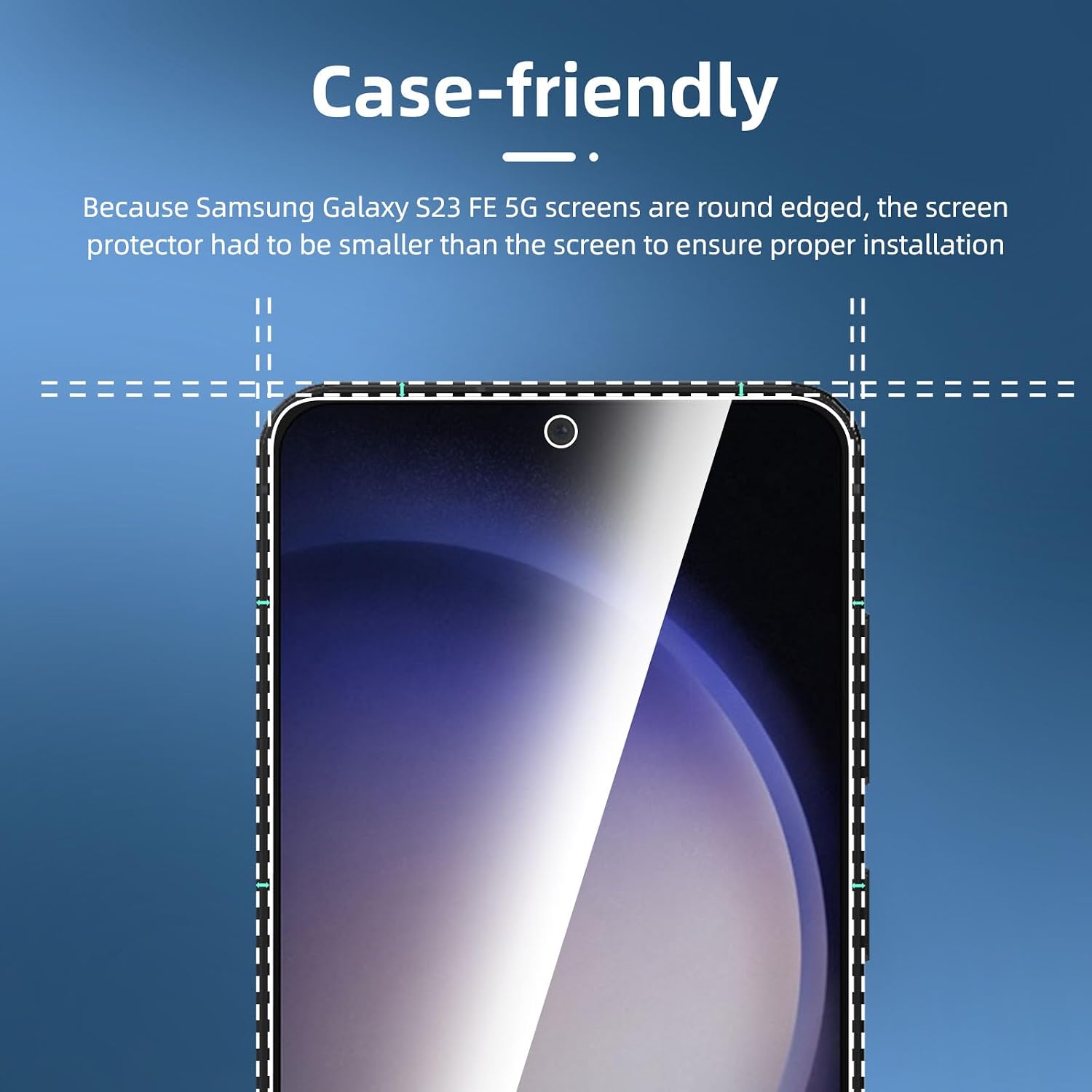 NEW'C for Samsung Galaxy S24 5G Screen Protector Tempered Glass HD Clear