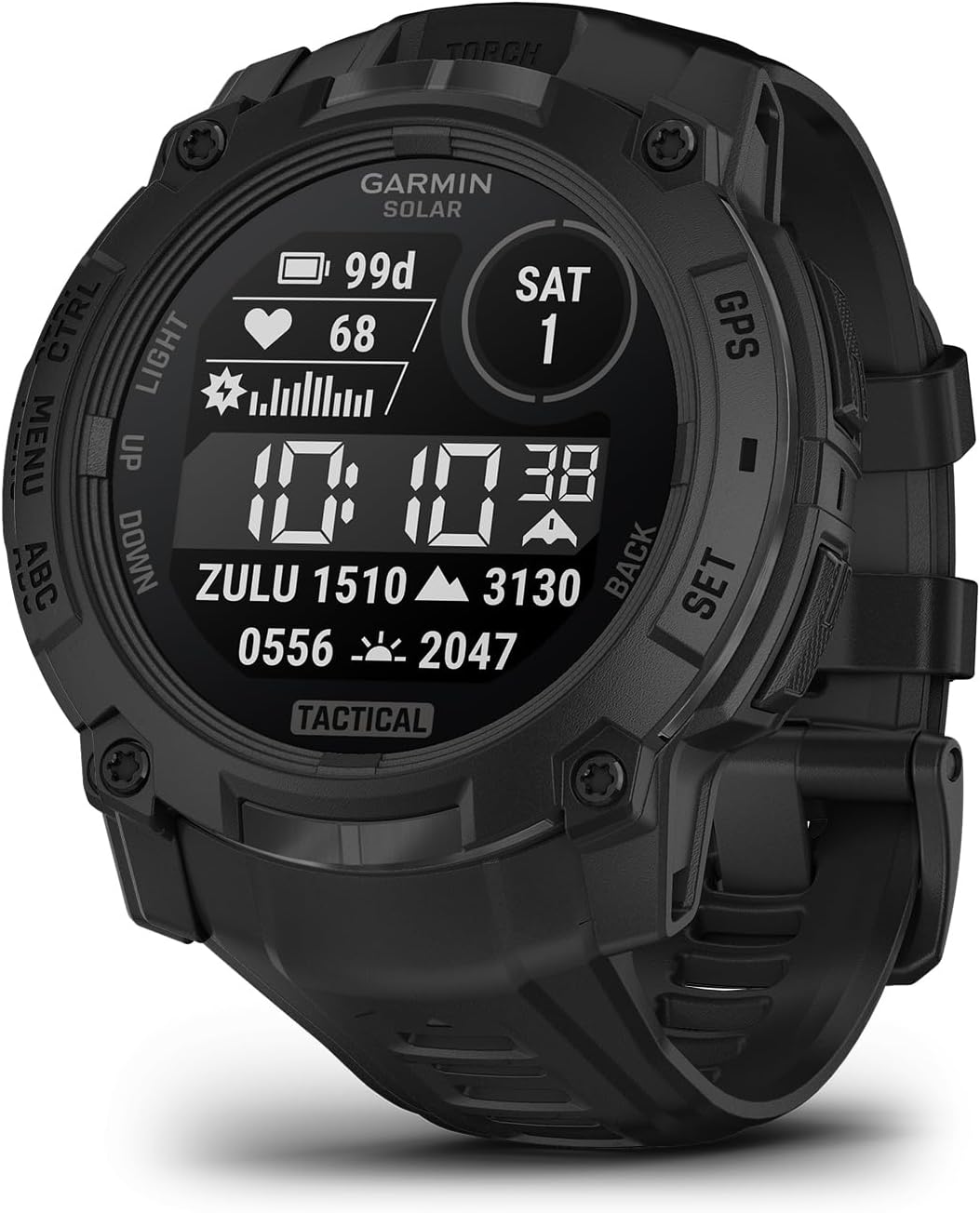 Garmin Instinct® 3 Tactical, Solar, 45mm, Black