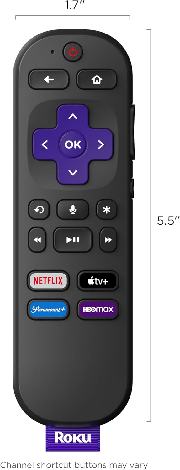 Roku Voice Remote, Replacement TV Remote Control
