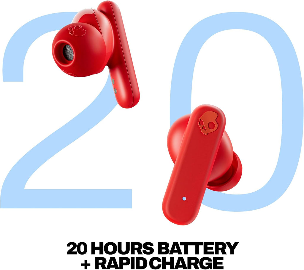 Skullcandy Smokin’ Buds Wireless Noise Isolating Earbuds - Flame