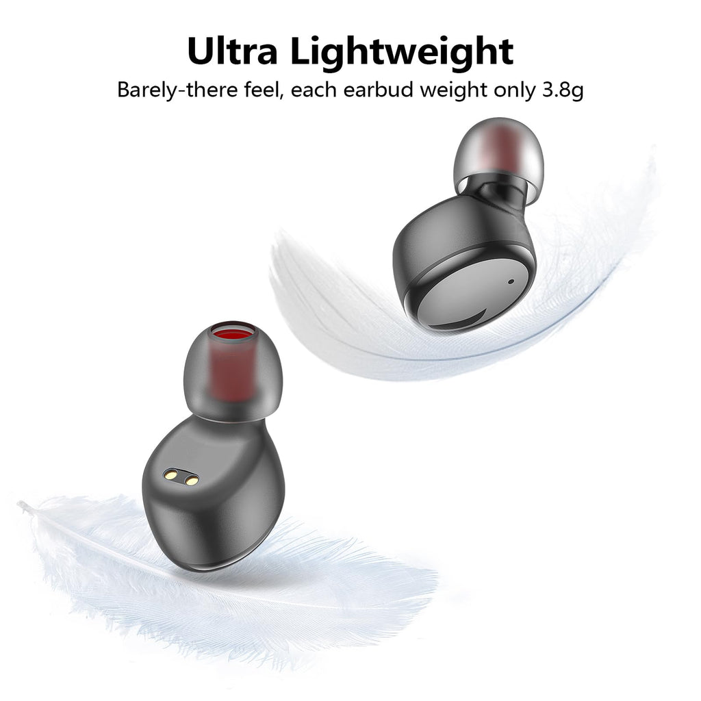 kurdene Wireless Earbuds Bluetooth 5.3 Light Weight in Ear Headphones