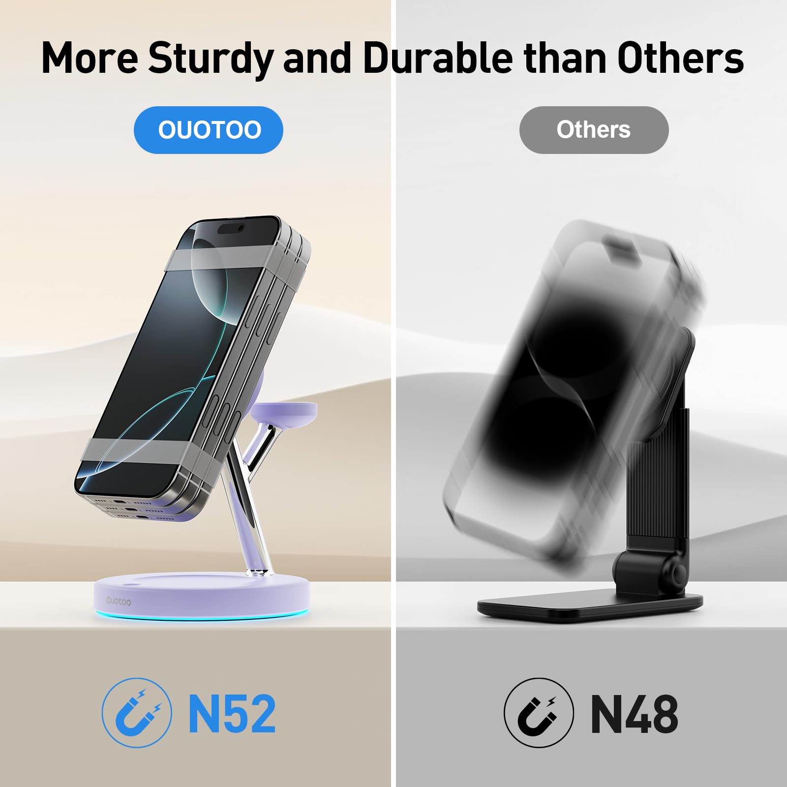 3 in 1 Mag-Safe Wireless Charger Stand for iPhone Apple Watch AirPods