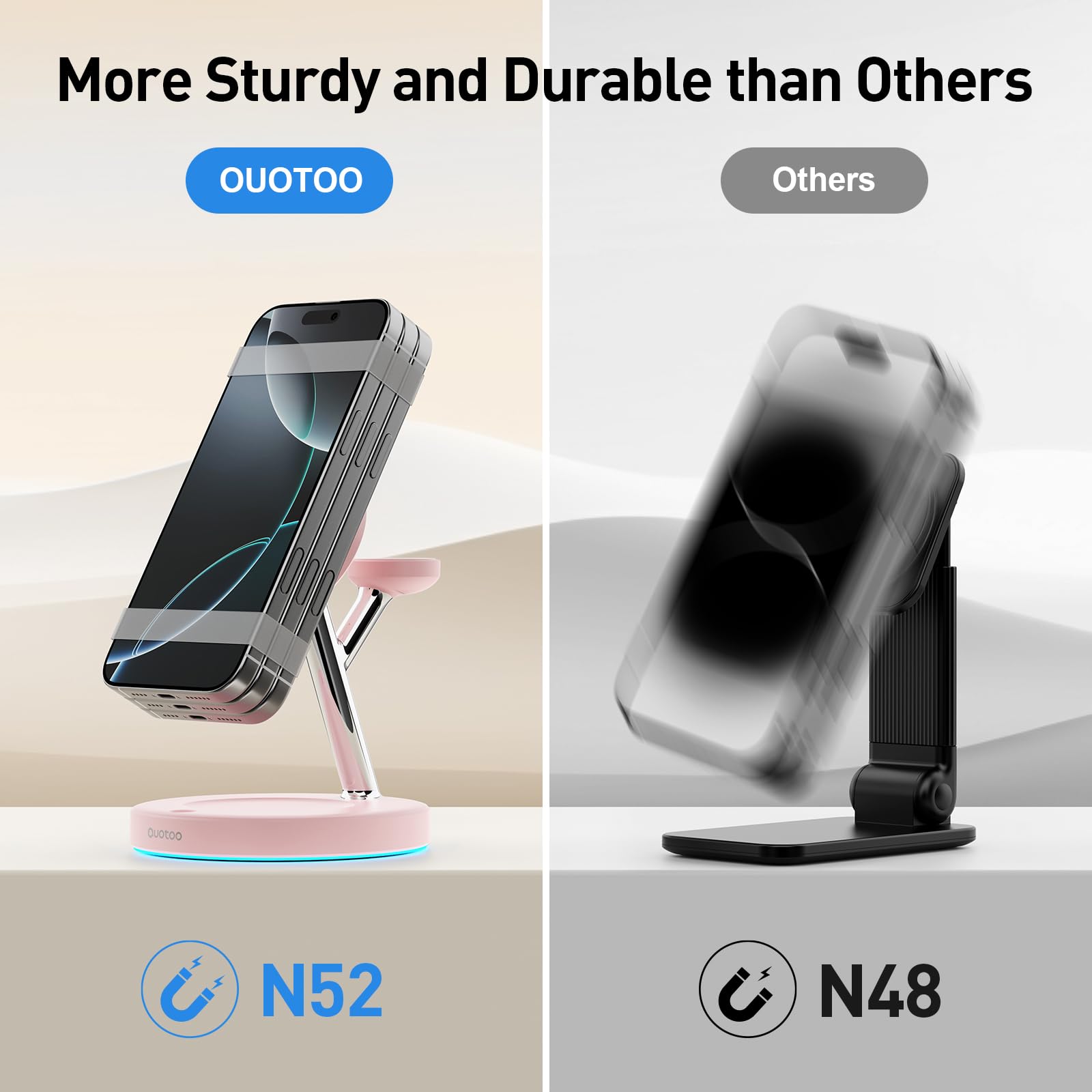 3 in 1 Mag-Safe Wireless Charger Stand for iPhone Apple Watch AirPods
