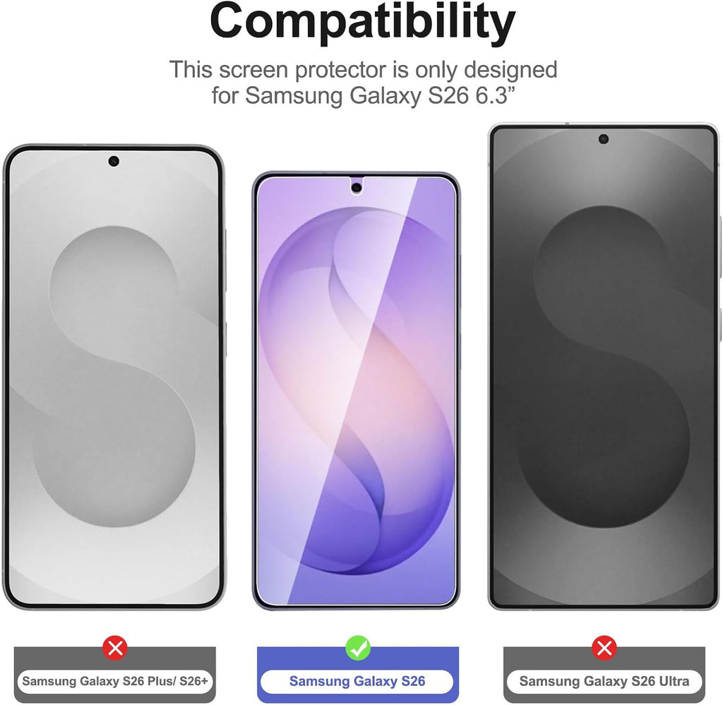 NEW'C for Samsung Galaxy S24 5G Screen Protector Tempered Glass HD Clear