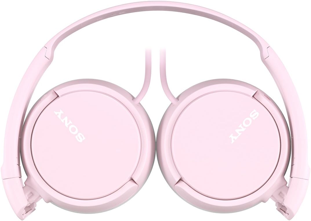 Sony ZX Series Wired On-Ear Headphones, Pink MDR-ZX110