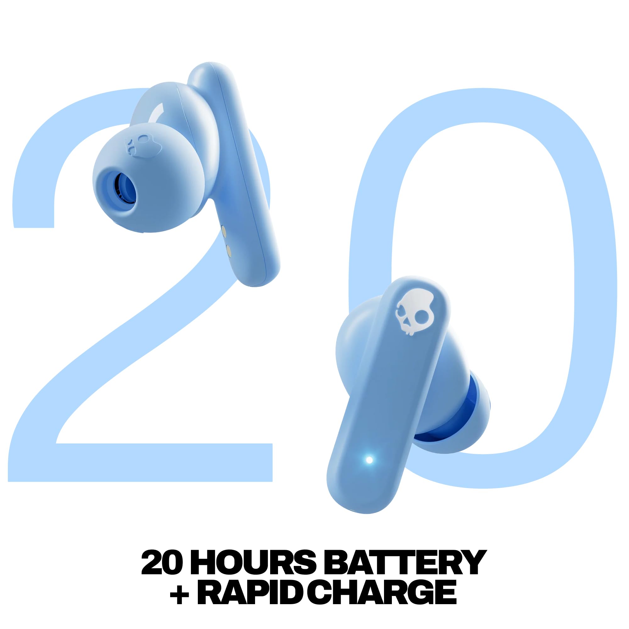 Skullcandy Smokin’ Buds Wireless Noise Isolating Earbuds - Flame