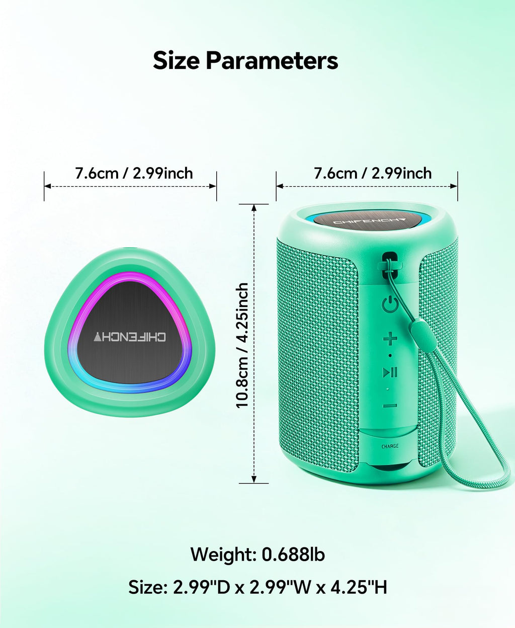 Portable Bluetooth Speaker Beach Essentials: IPX5 Waterproof for Outdoor