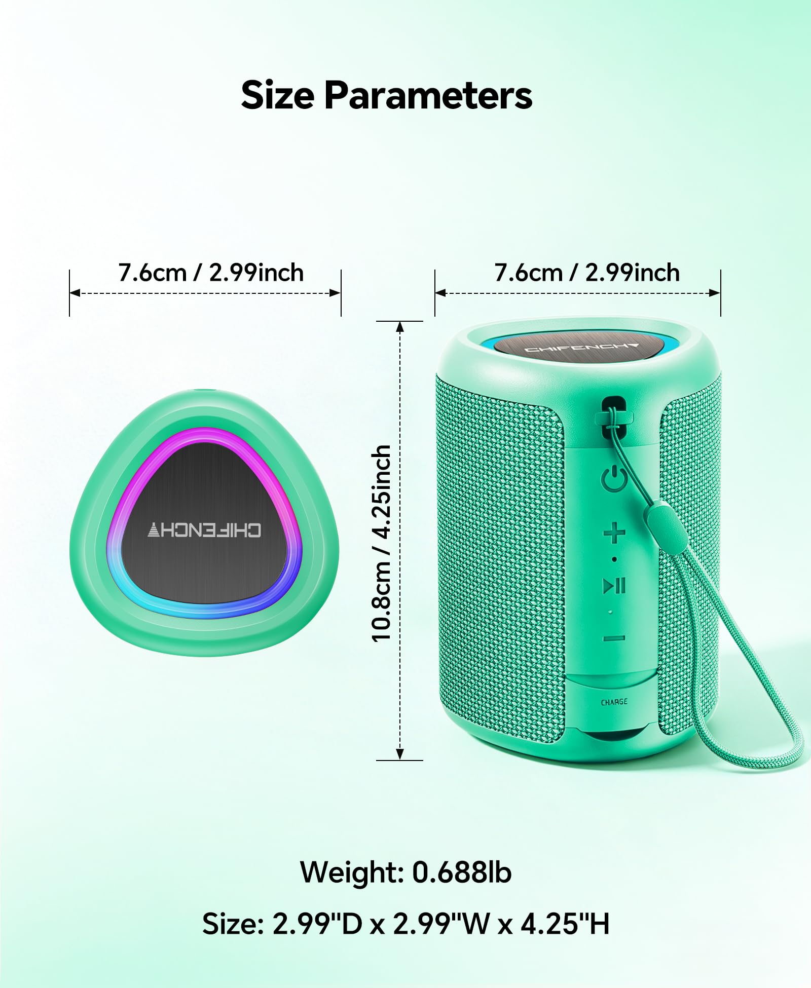 Portable Bluetooth Speaker Beach Essentials: IPX5 Waterproof for Outdoor