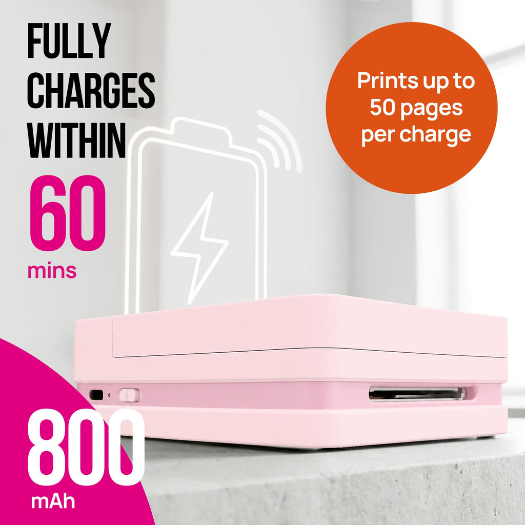 Nelko PP01 Photo Printer, 2x3 Portable Photo Printer, Mini Printer, Beige