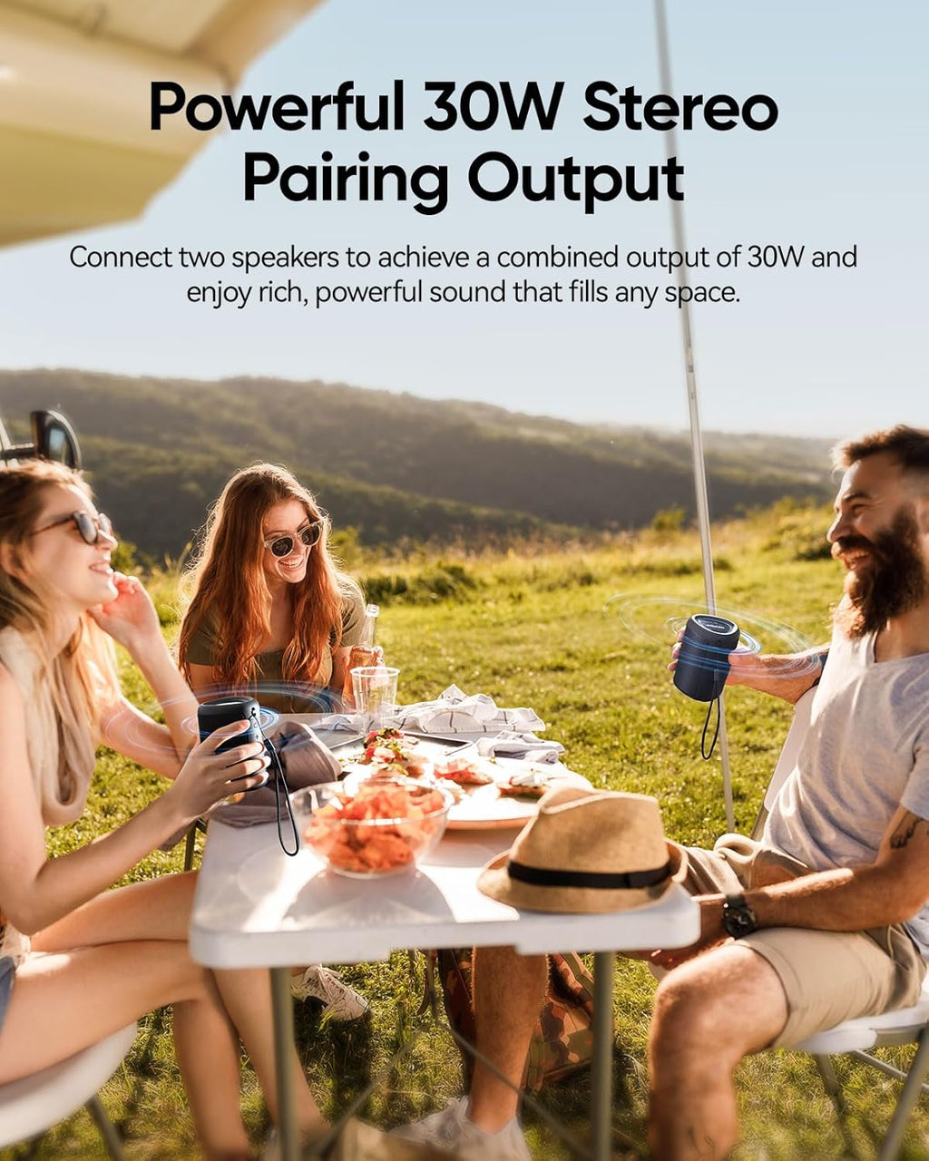 Portable Bluetooth Speaker Beach Essentials: IPX5 Waterproof for Outdoor