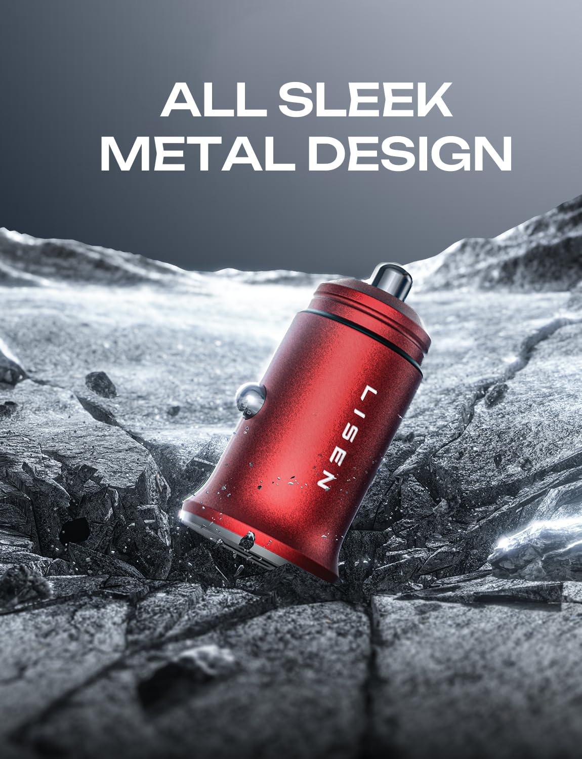 LISEN 90W Car Charger USB C Fast Charge,USB C Car Charger for iPhone 17 Pro