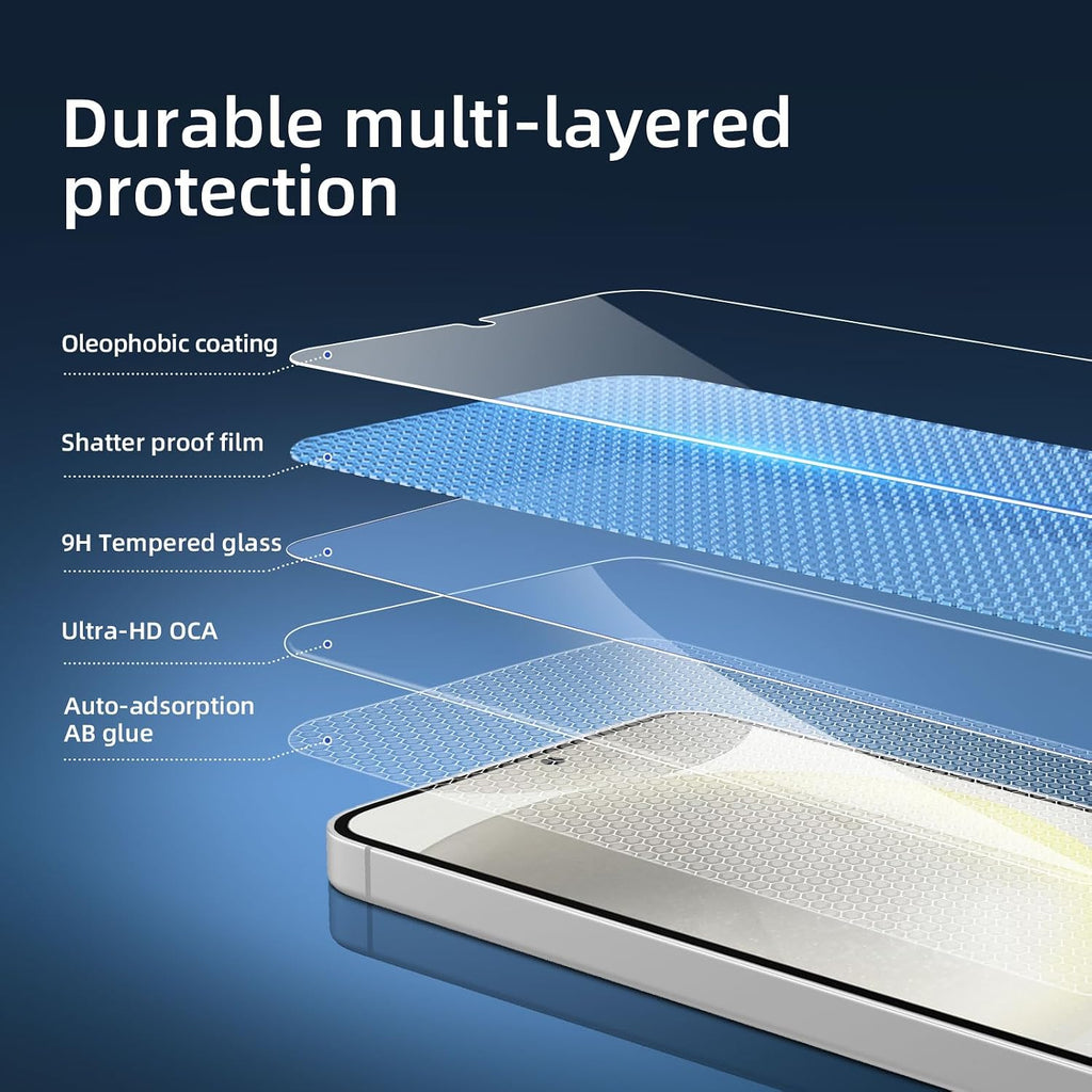 NEW'C for Samsung Galaxy S24 5G Screen Protector Tempered Glass HD Clear