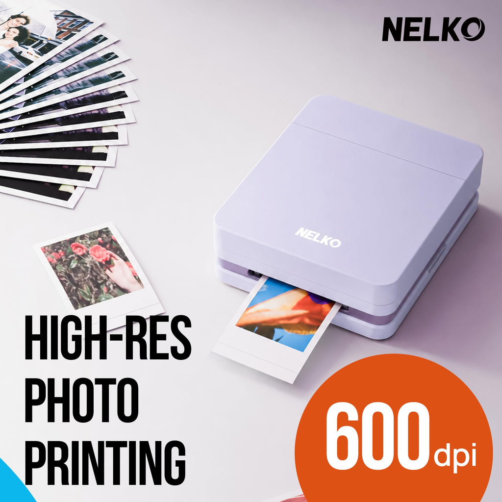 Nelko PP01 Photo Printer, 2x3 Portable Photo Printer, Mini Printer, Beige