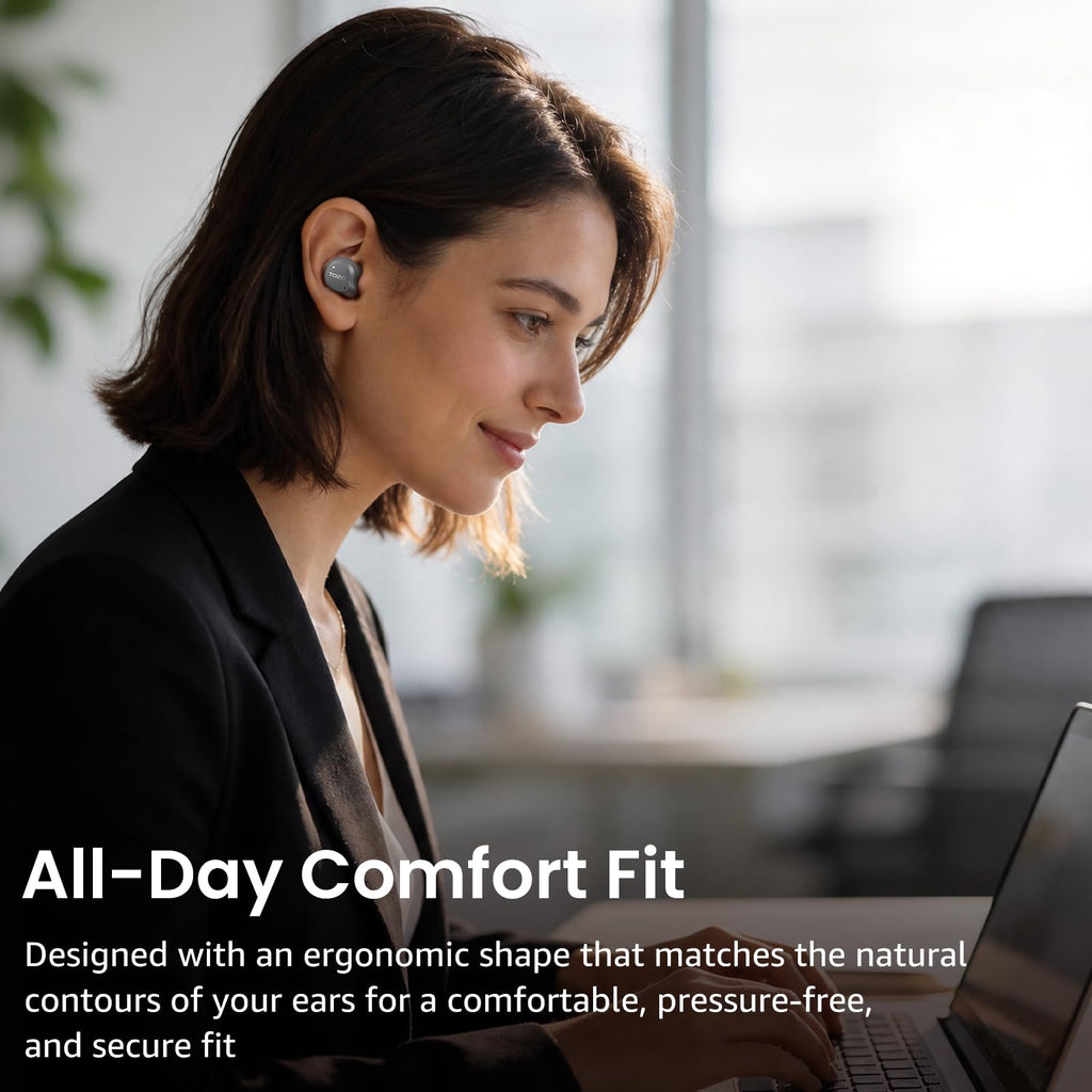 TOZO NC9 Hybrid Active Noise Cancelling Wireless Earbuds, 60H, LED Display