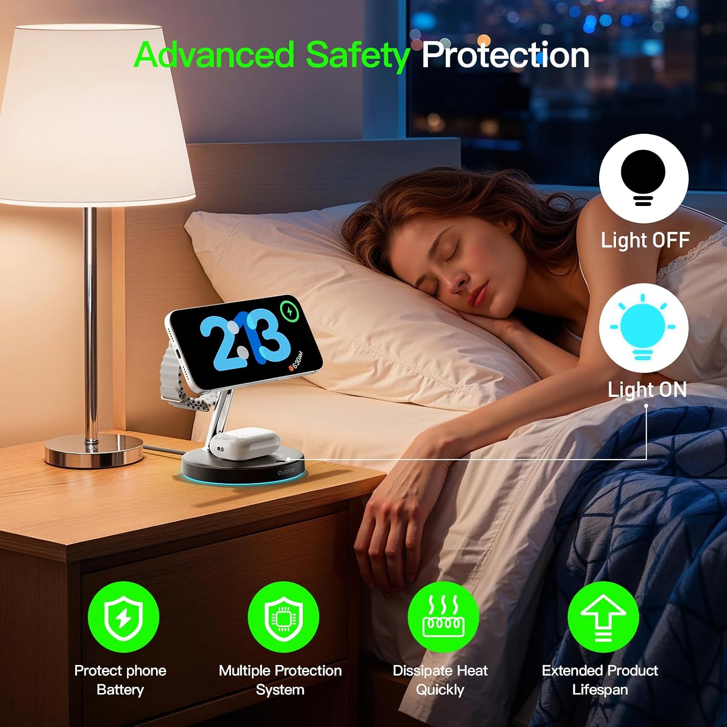 3 in 1 Mag-Safe Wireless Charger Stand for iPhone Apple Watch AirPods