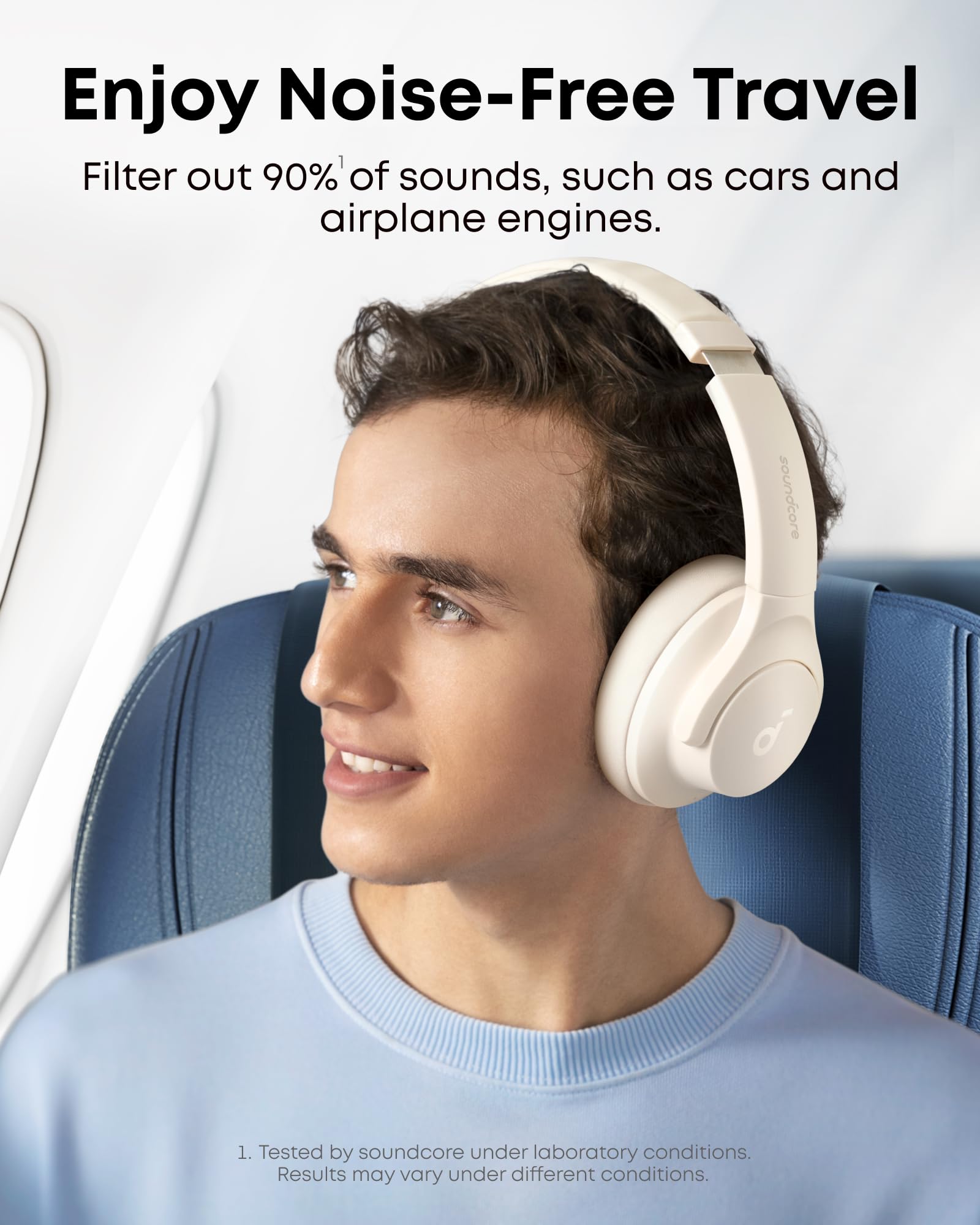 Soundcore by Anker Q20i Hybrid Active Noise Cancelling Headphones, Black
