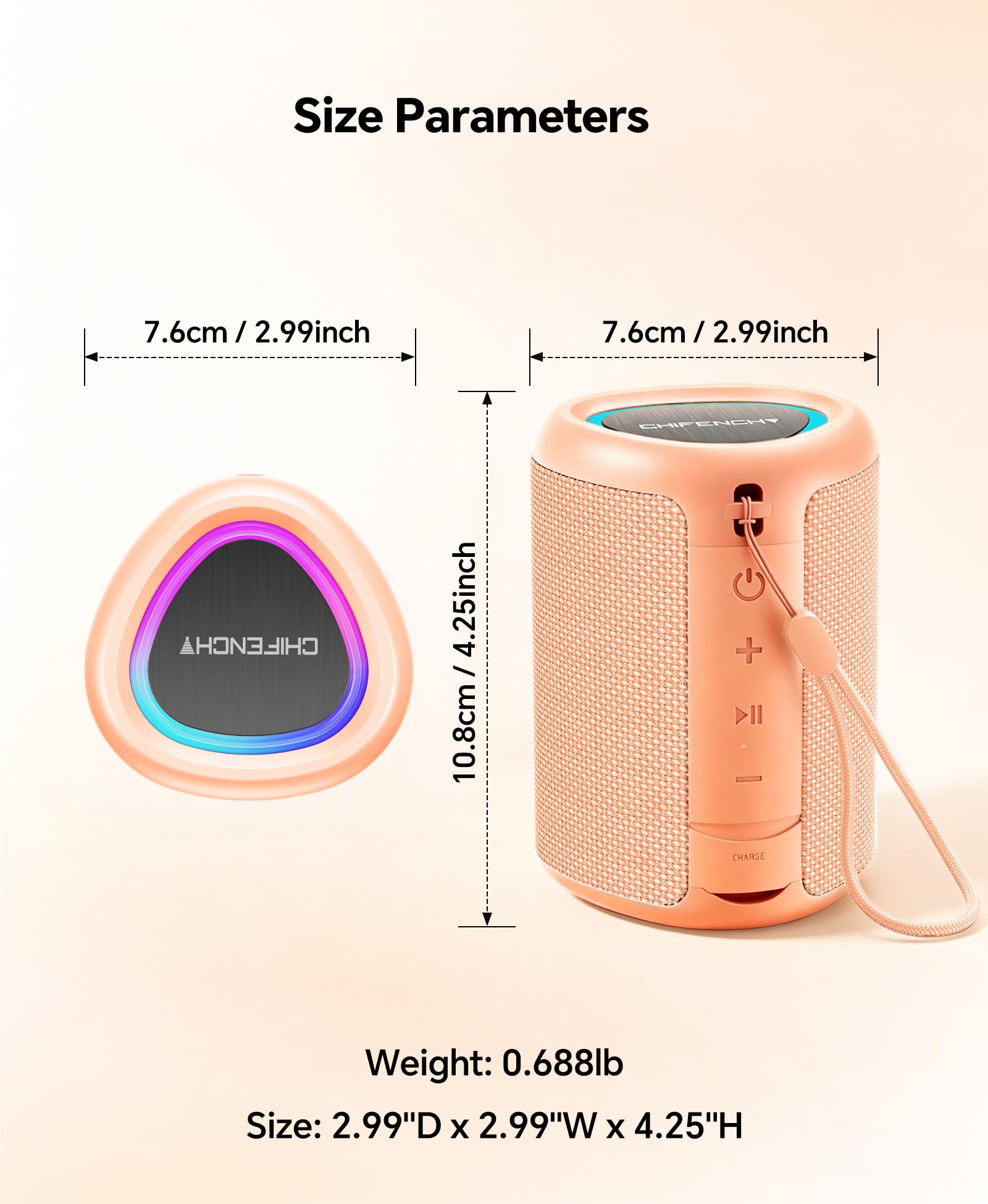 Portable Bluetooth Speaker Beach Essentials: IPX5 Waterproof for Outdoor