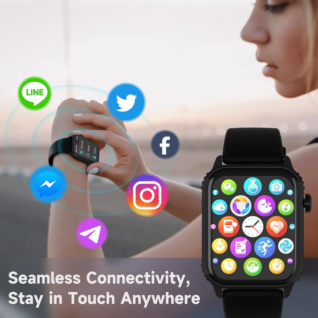 Smart Watch for Women, 120 Sports Modes Smartwatch with 1.83" HD, Alexa Built-in, Heart Rate/Sleep Monitor, IP67 Waterproof, Bluetooth Call & Music Control Fitness Watch for iPhone/Android (Pink)