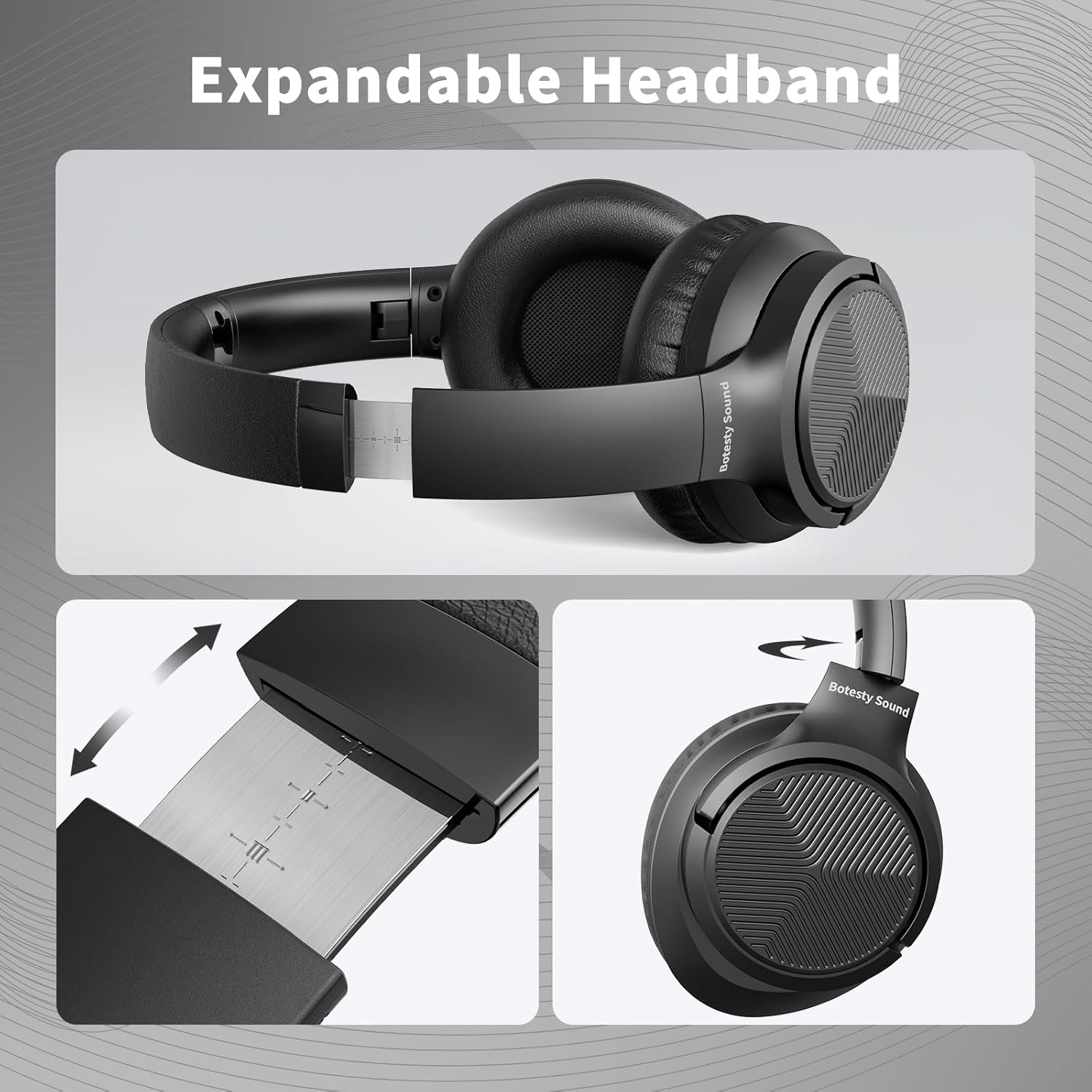 Headphones Wired with Microphone for School, 3.5mm Corded Headphones, Black