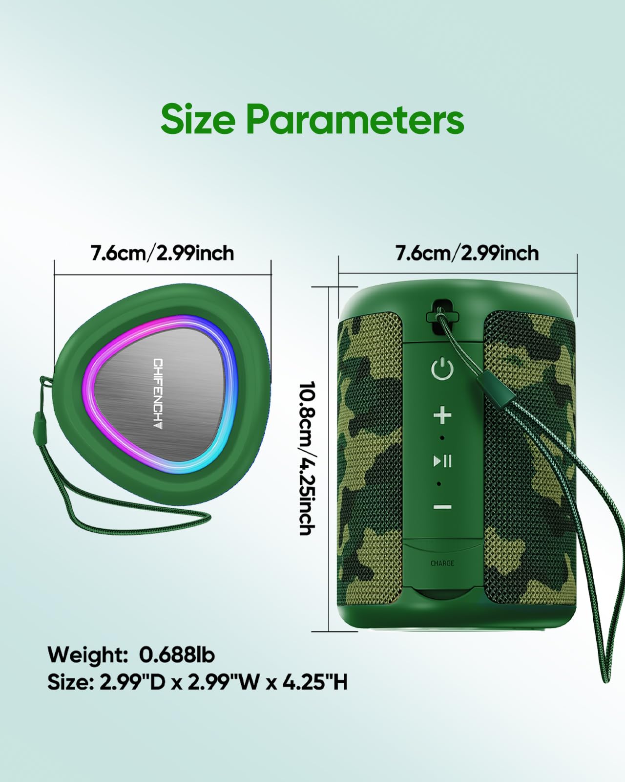 Portable Bluetooth Speaker Beach Essentials: IPX5 Waterproof for Outdoor