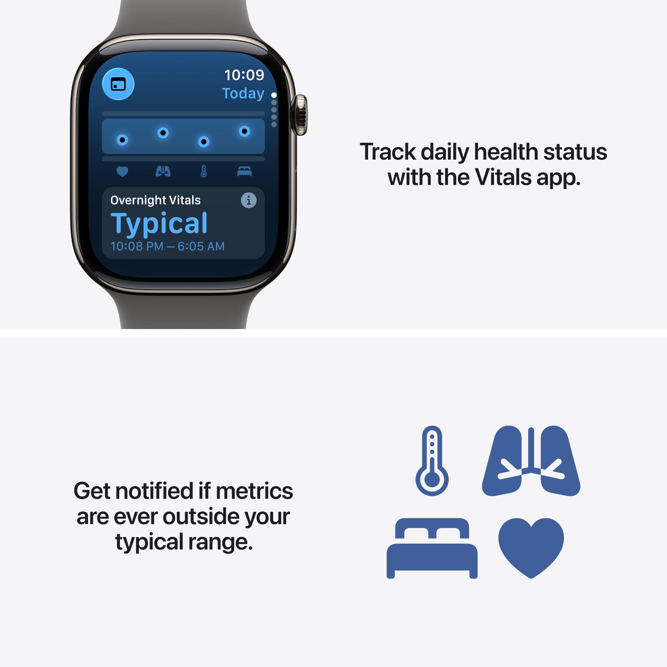 Apple Watch Series 11 [GPS 46mm] Smartwatch with Jet Black Aluminum Case with Black Sport Band - M/L. Sleep Score, Fitness Tracker, Health Monitoring, Always-On Display, Water Resistant
