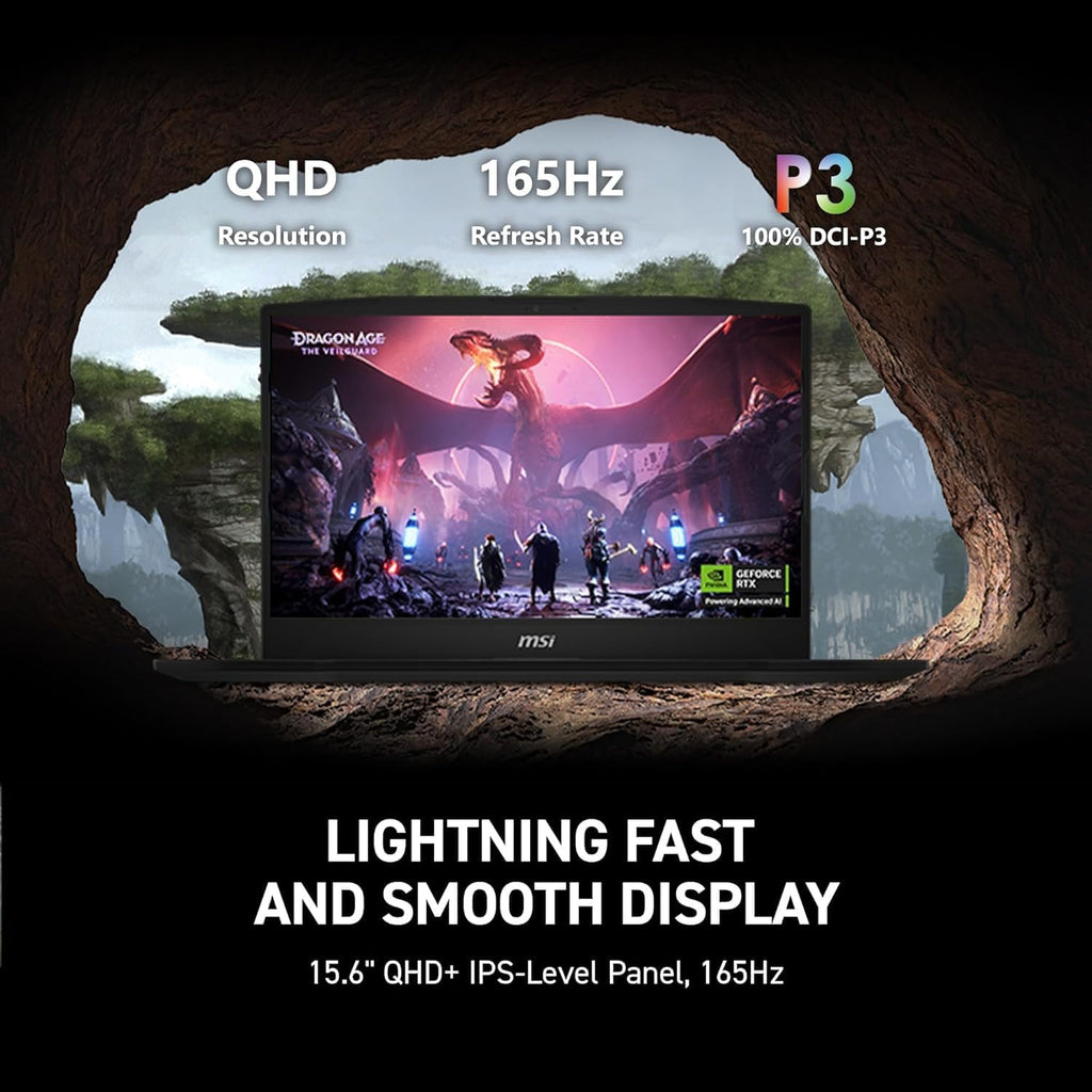 MSI Katana 15HX Gaming Laptop, NVIDIA GeForce RTX 5070 8GB GDDR7, 14th Gen Intel Core i7-14650HX, 15.6" 165Hz 2.5K QHD (2560x1440) Screen, 32 GB DDR5 RAM, 2 TB SSD, RGB KB, Copilot AI, Win 11 Pro