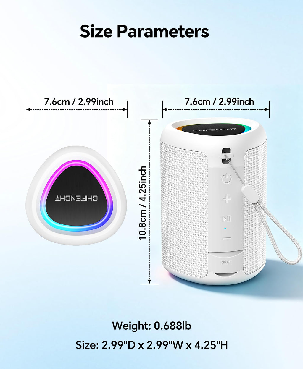 Portable Bluetooth Speaker Beach Essentials: IPX5 Waterproof for Outdoor