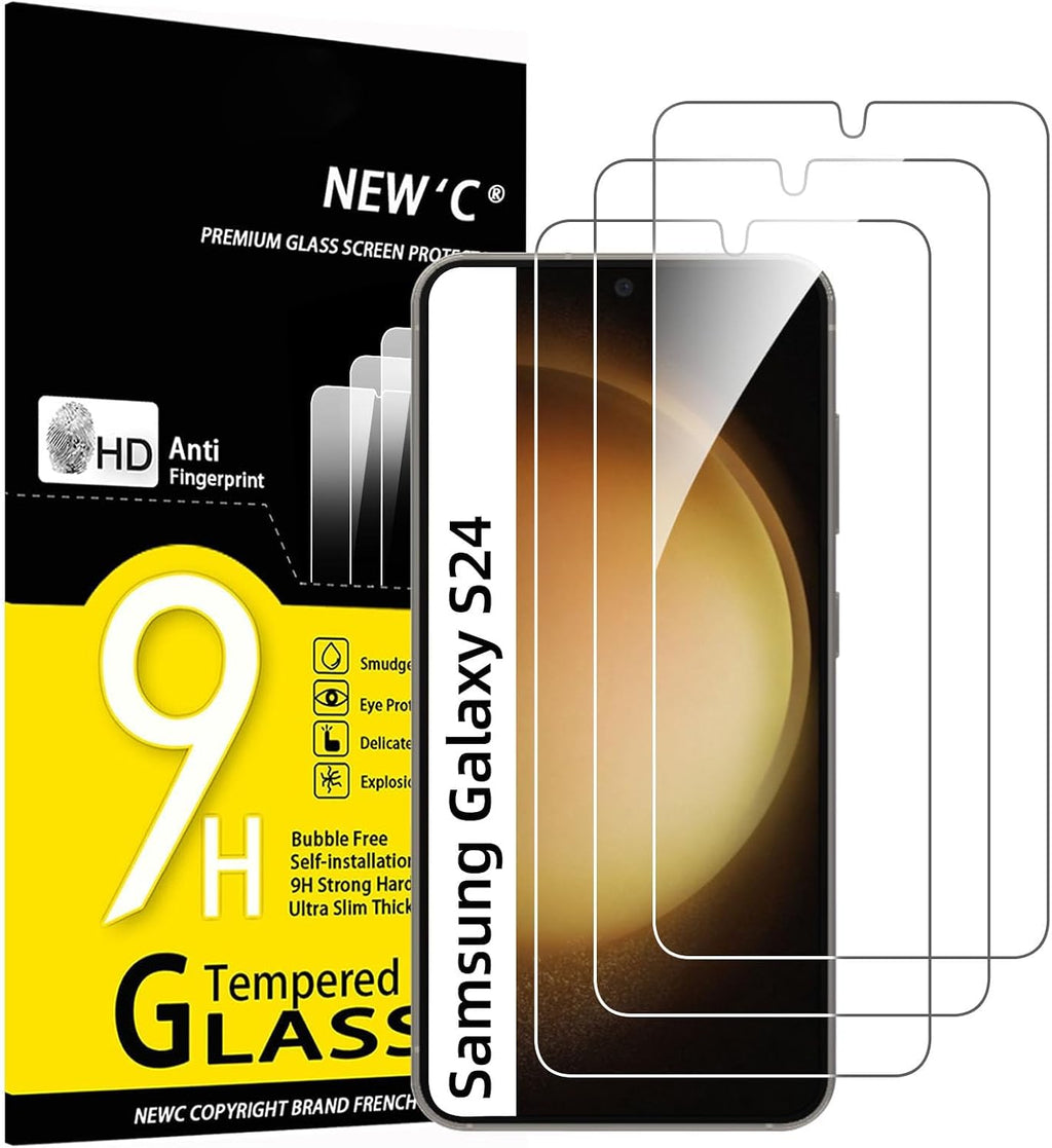 NEW'C for Samsung Galaxy S24 5G Screen Protector Tempered Glass HD Clear