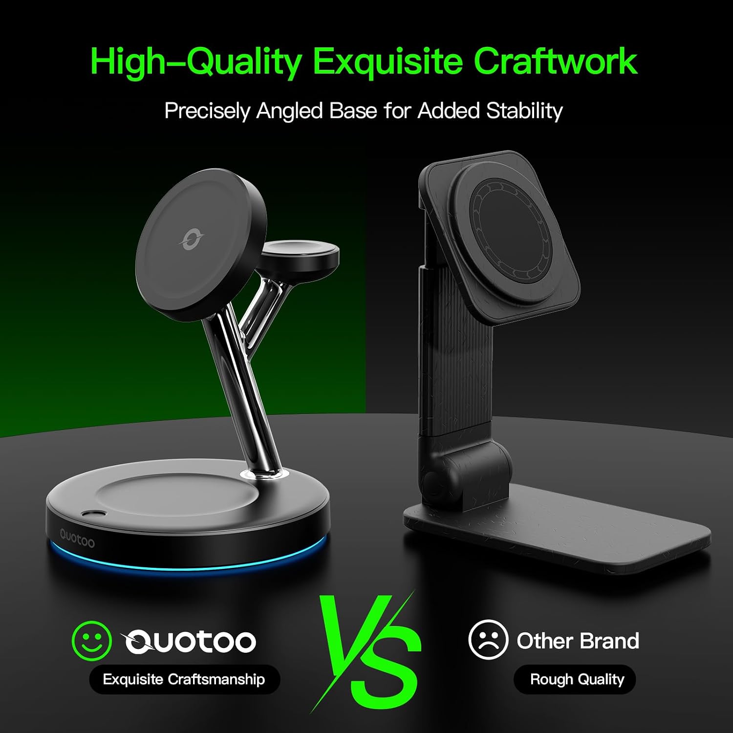 3 in 1 Mag-Safe Wireless Charger Stand for iPhone Apple Watch AirPods
