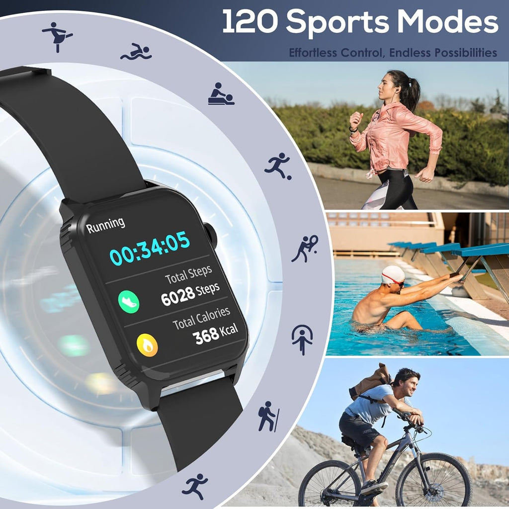 Smart Watch for Women, 120 Sports Modes Smartwatch with 1.83" HD, Alexa Built-in, Heart Rate/Sleep Monitor, IP67 Waterproof, Bluetooth Call & Music Control Fitness Watch for iPhone/Android (Pink)