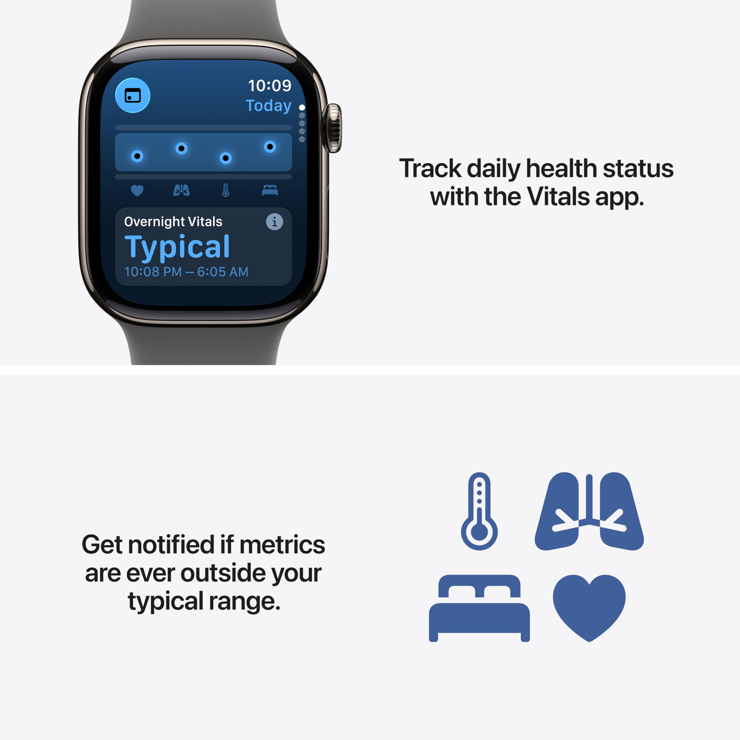 Apple Watch Series 11 [GPS 46mm] Smartwatch with Jet Black Aluminum Case with Black Sport Band - M/L. Sleep Score, Fitness Tracker, Health Monitoring, Always-On Display, Water Resistant