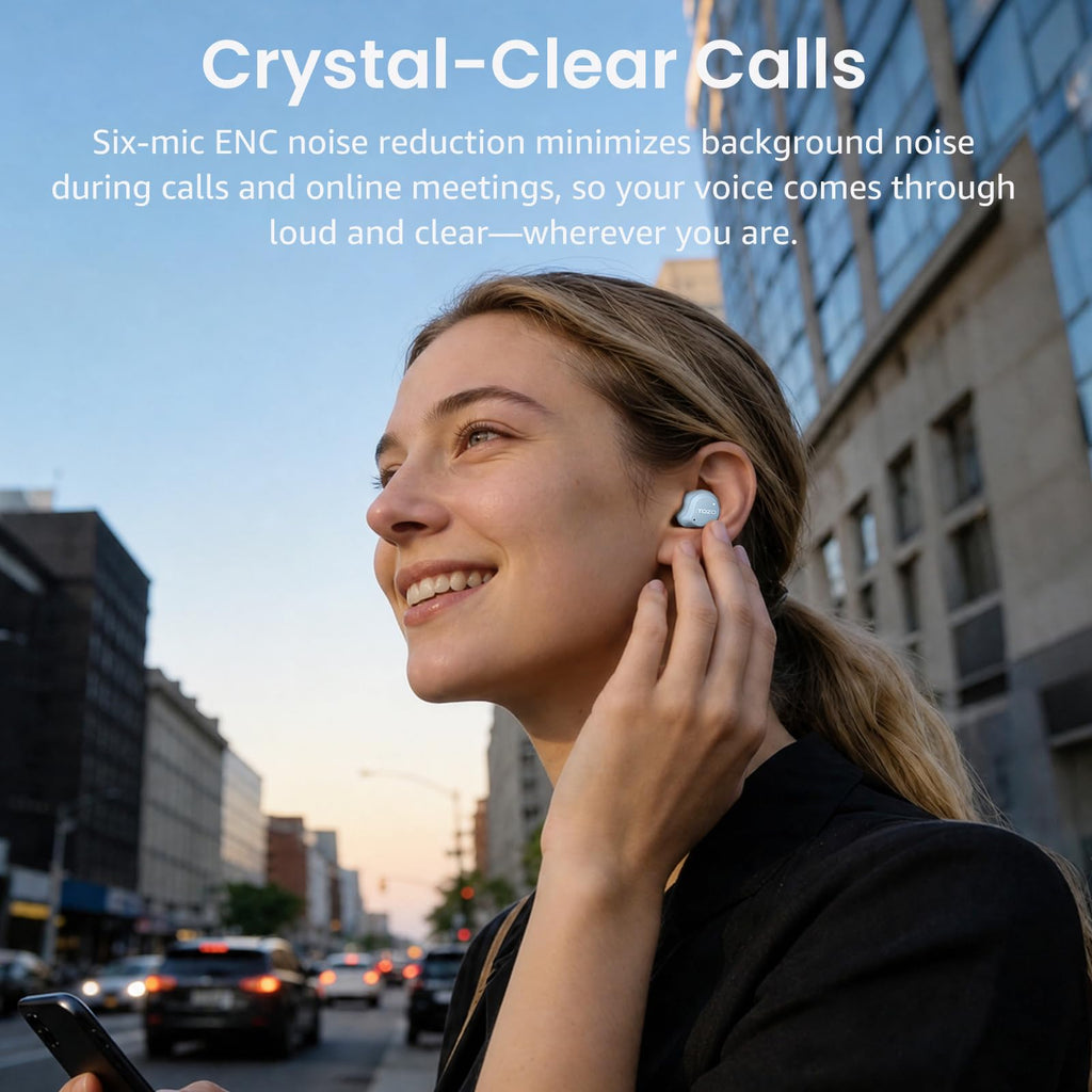 TOZO NC9 Hybrid Active Noise Cancelling Wireless Earbuds, 60H, LED Display