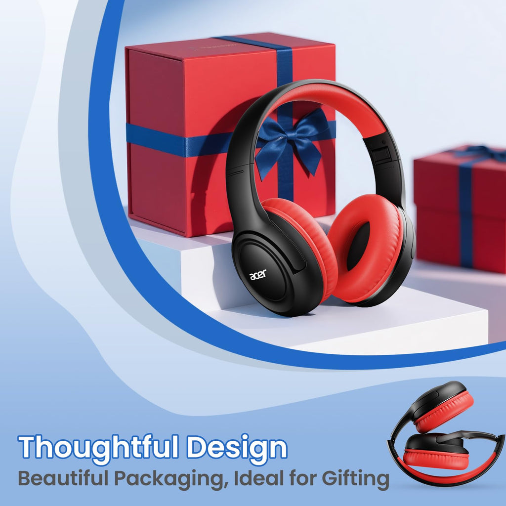 Acer Kids Headphones for School, 85-94dB Limiter, 3.5mm Jack, w/Mic HK03