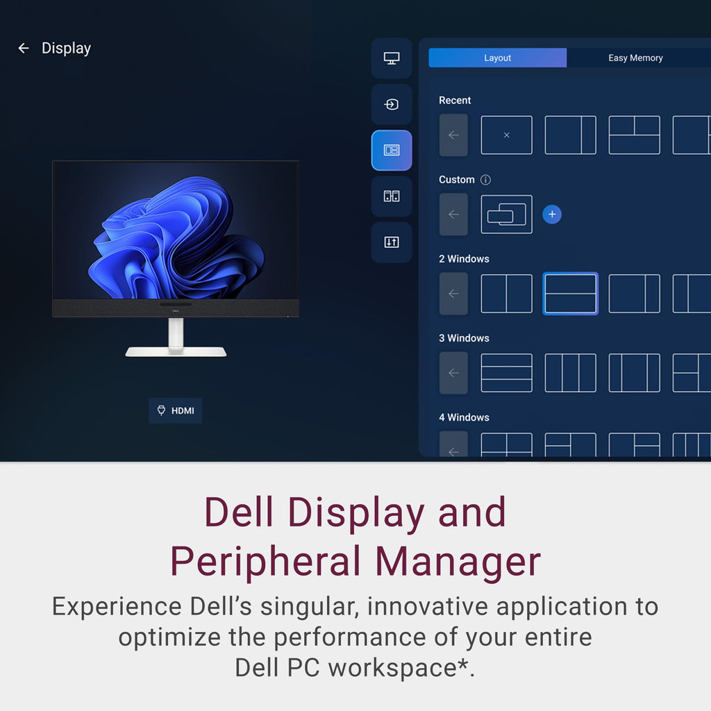 Dell 27 Monitor S2725QC, 4K UHD IPS, 120Hz, 99% sRGB, 4ms, FreeSync Premium