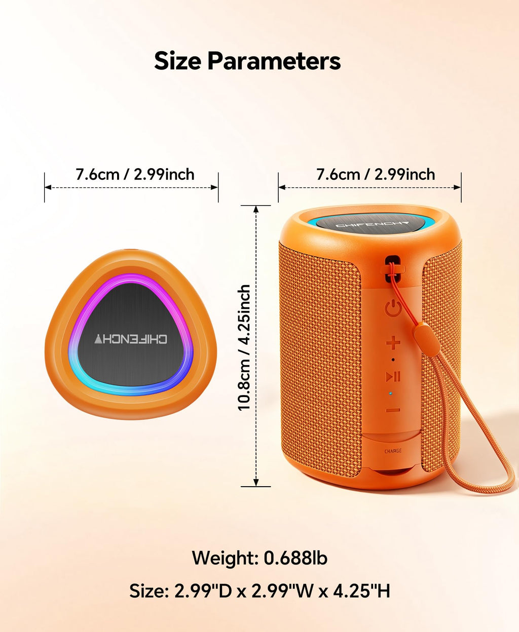 Portable Bluetooth Speaker Beach Essentials: IPX5 Waterproof for Outdoor