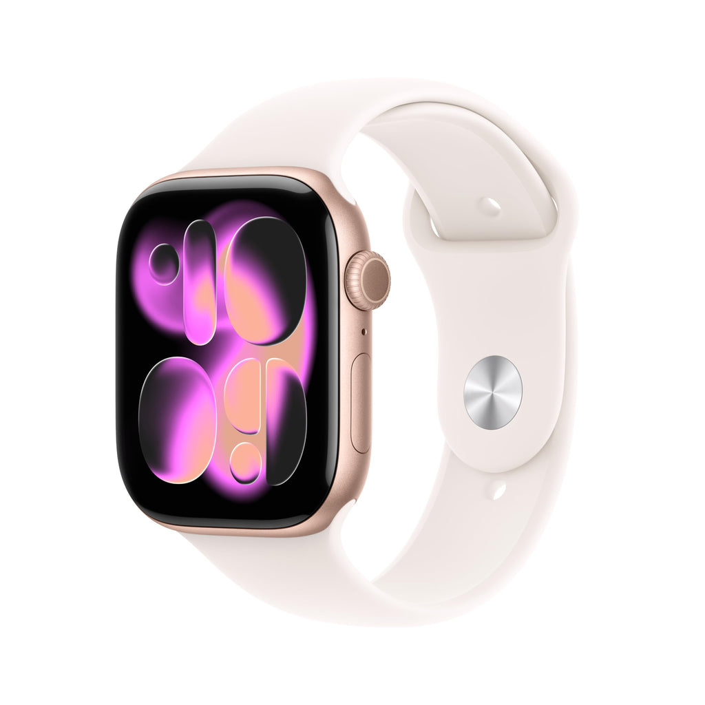 Apple Watch Series 11 [GPS 46mm] Smartwatch with Jet Black Aluminum Case with Black Sport Band - M/L. Sleep Score, Fitness Tracker, Health Monitoring, Always-On Display, Water Resistant