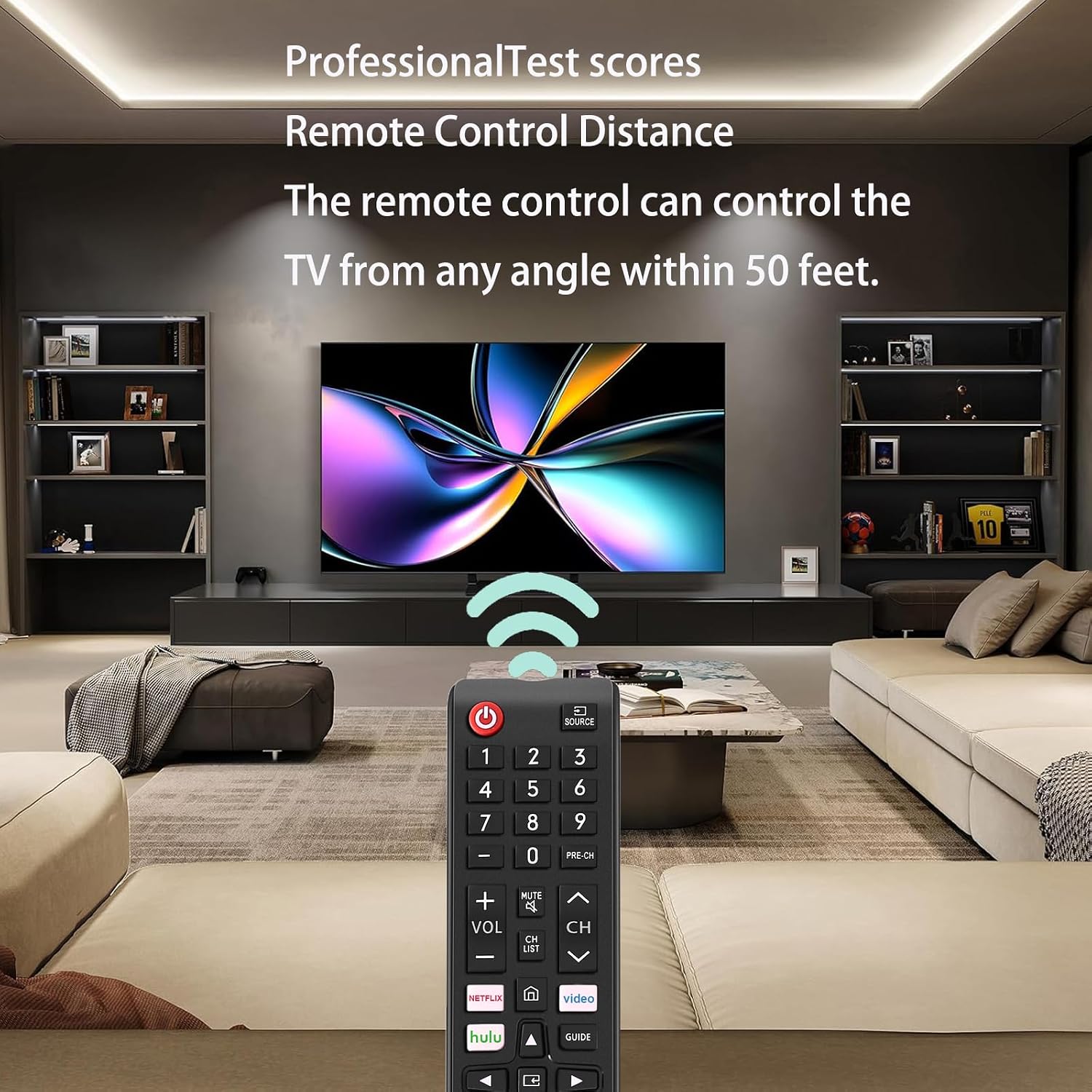 EONCHARM Universal Remote Control for All Samsung TV Compatible with All Samsung LCD LED HDTV 3D Smart TVs Models