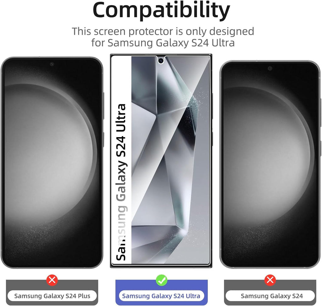 NEW'C for Samsung Galaxy S24 5G Screen Protector Tempered Glass HD Clear